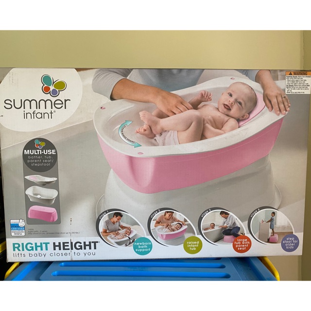 Baby bath tub with best sale step stool