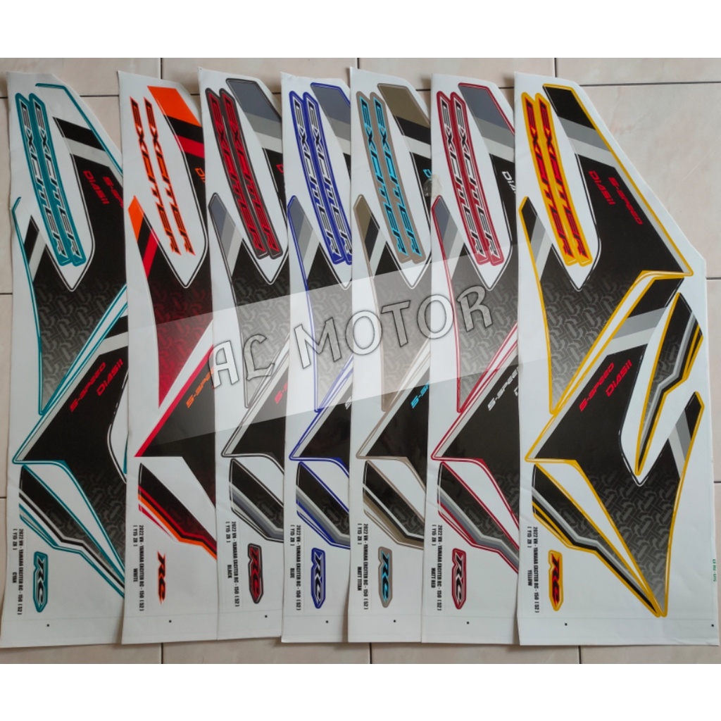 YAMAHA Y15 Y15ZR 2022 EXCITER RC 150 ( 52 ) BODY STICKER | Shopee ...