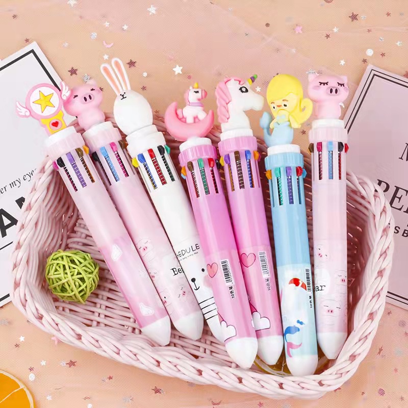 Multicolored Ballpen Set Kids Creative designs, smooth writing