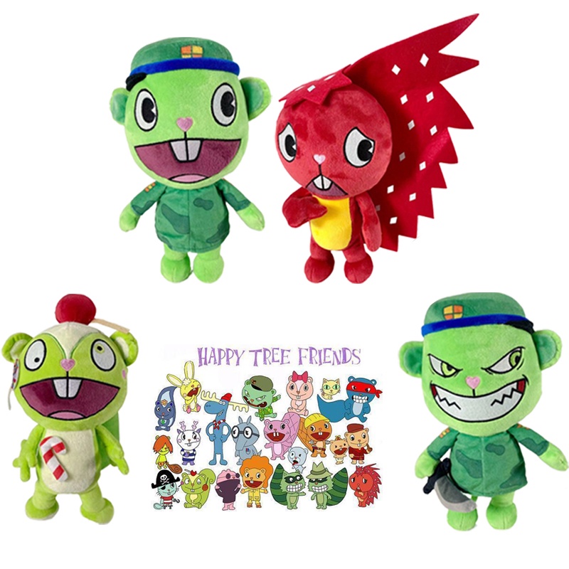 Cartoon Happy Tree Friends Plushie HTF Plush Toy Flaky Flippy Fliqpy ...