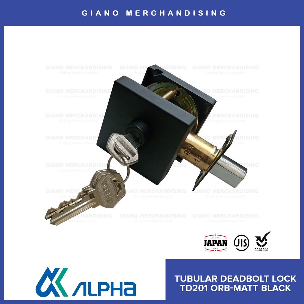 Deadbolt Door Lock Td201 Mbk With Free Deadbolt Lock 63 Ss Shopee Philippines 1236