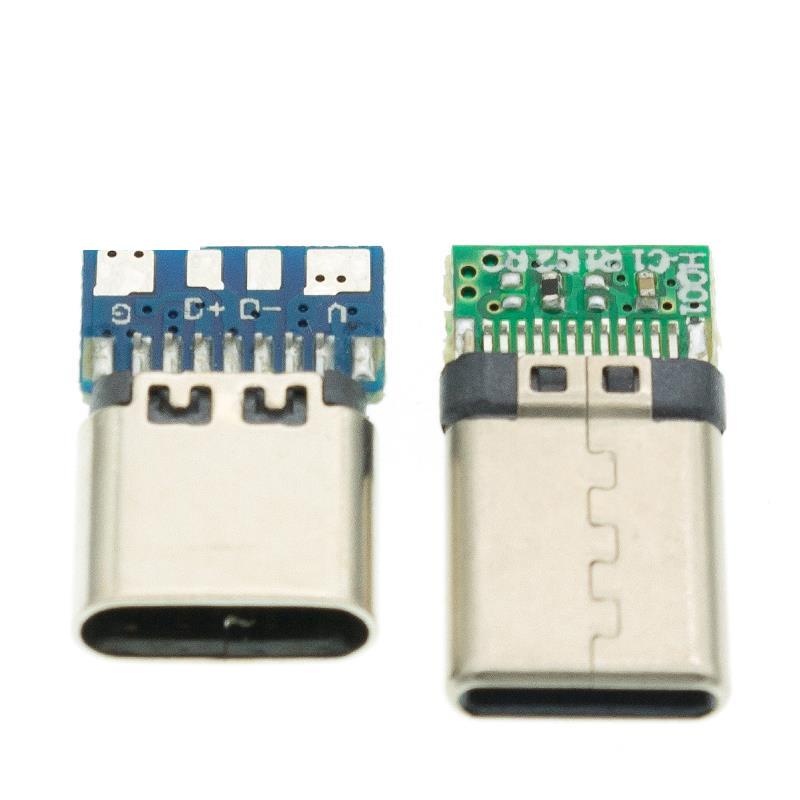 10pcs Usb 31 Type C Connector 24 Pins Male Female Socket Receptacle Adapter To Solder Wire 8435