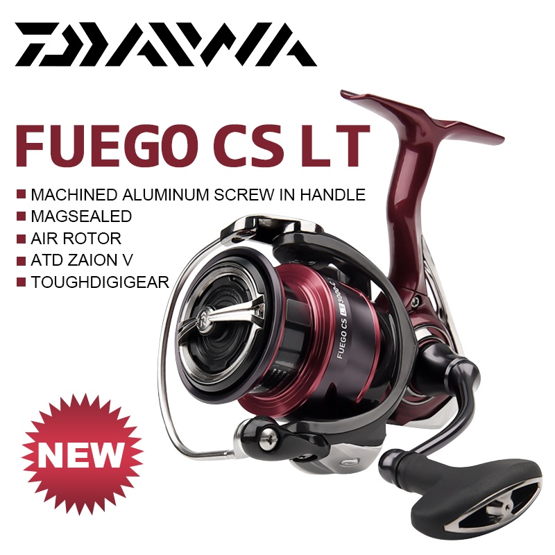 2021 New DAIWA FUEGO CS LT Fishing Spinning Reels 2000/2500/3000 6+1BB ...