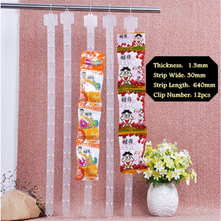 12 Pack Station Hanging Merchandise Strips For Trinidad And Tobago