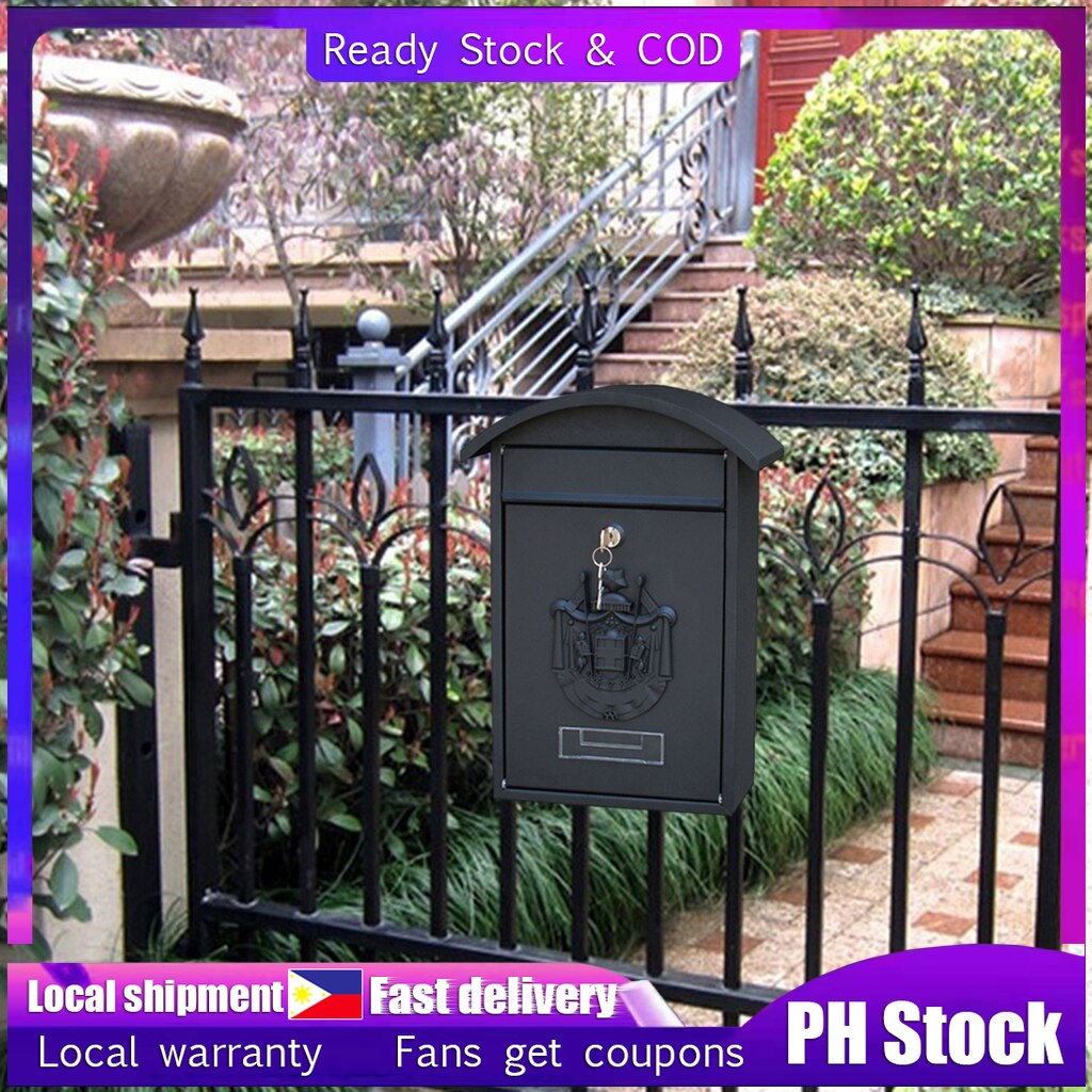 Mailbox Post box with waterproof and Lockable Box with European type ...