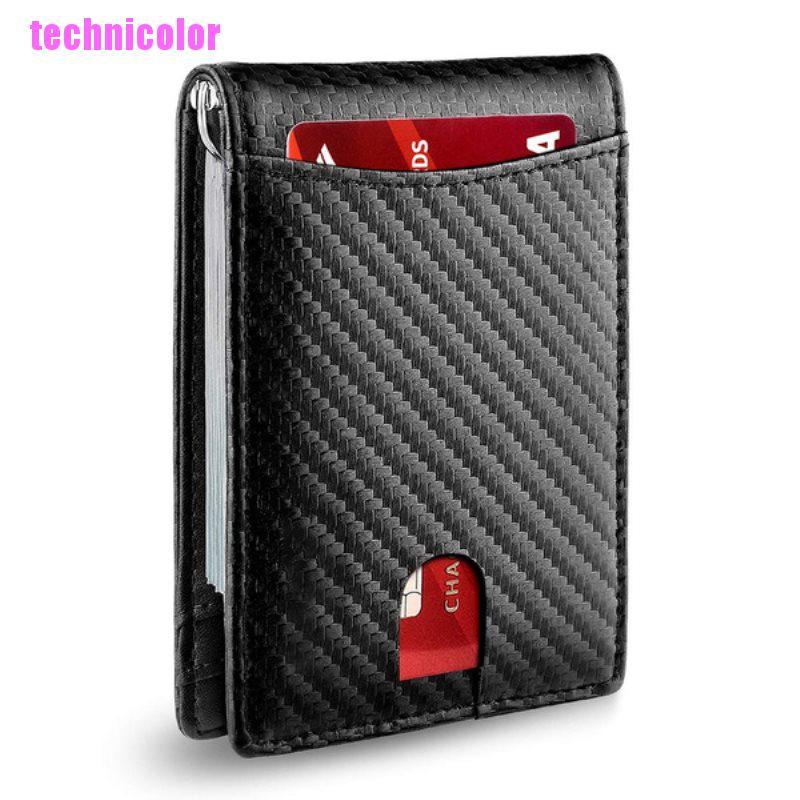 TCPH Minimalist Slim Wallet for Men with Money Clip RFID Blocking Front ...
