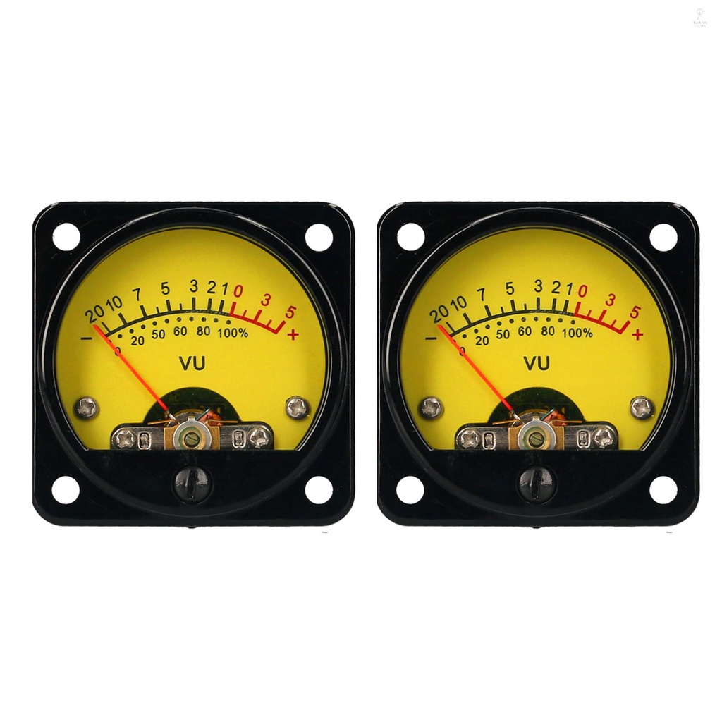FLP VU Meter 2 Pcs Power Amplifier Portable DB Meter High Precision VU