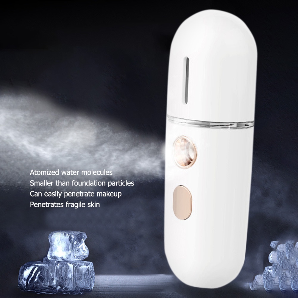 Portable USB Rechargeable Face Mist Nano Sprayer Facial Body Nebulizer