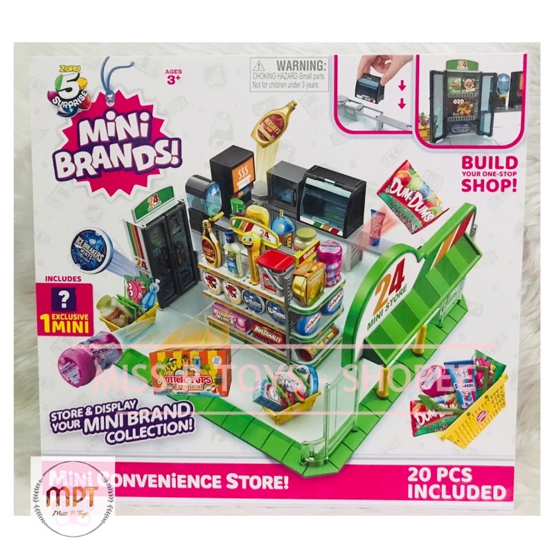 ZURU - 5 Surprise Mini Brands: Mini Convenience Store Playset with 1 ...