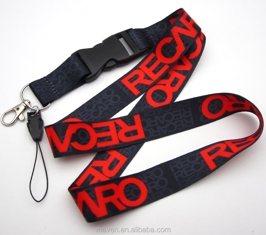 RECARO BLACK KEYCHAIN LANYARD High Quality Lanyard Lanyard Kereta ...