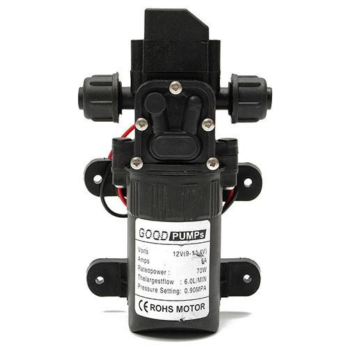 thumbnail image 2 of 12V 70W High Pressure Water Pump - Diaphragm Self Priming For RV Marine 2 of 11