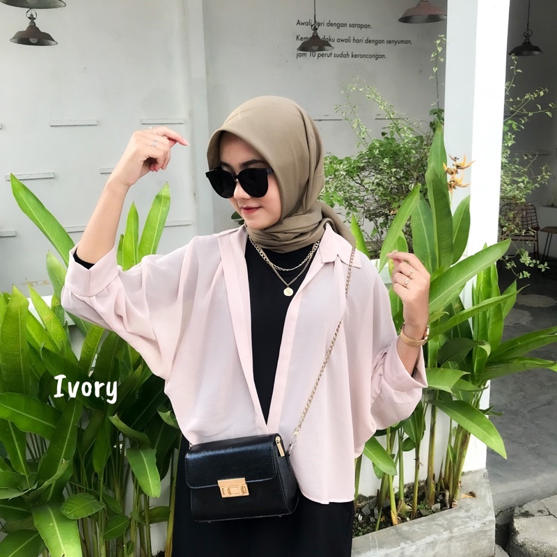 Aleena Batwing Outer Basic Oversize Women's Top | Shopee Philippines