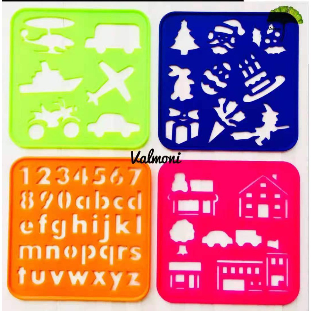 VMI#379 Letters, Numbers, and Art Stencil Set for Kids | Shopee Philippines