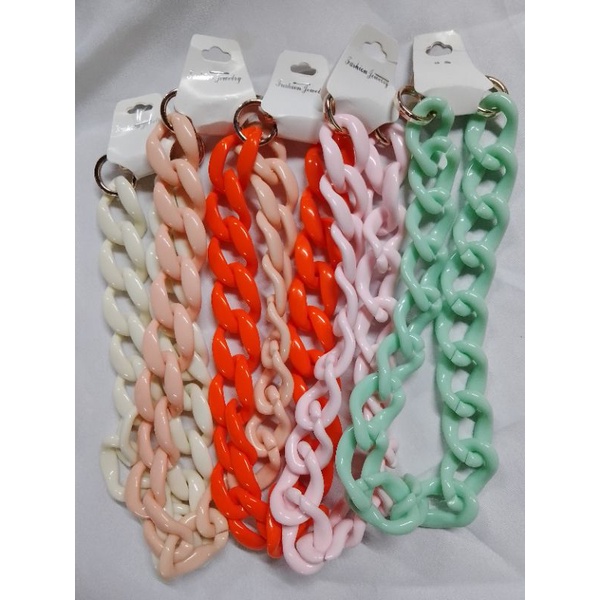 Acrylic chain candy Bag strap Plastic Random