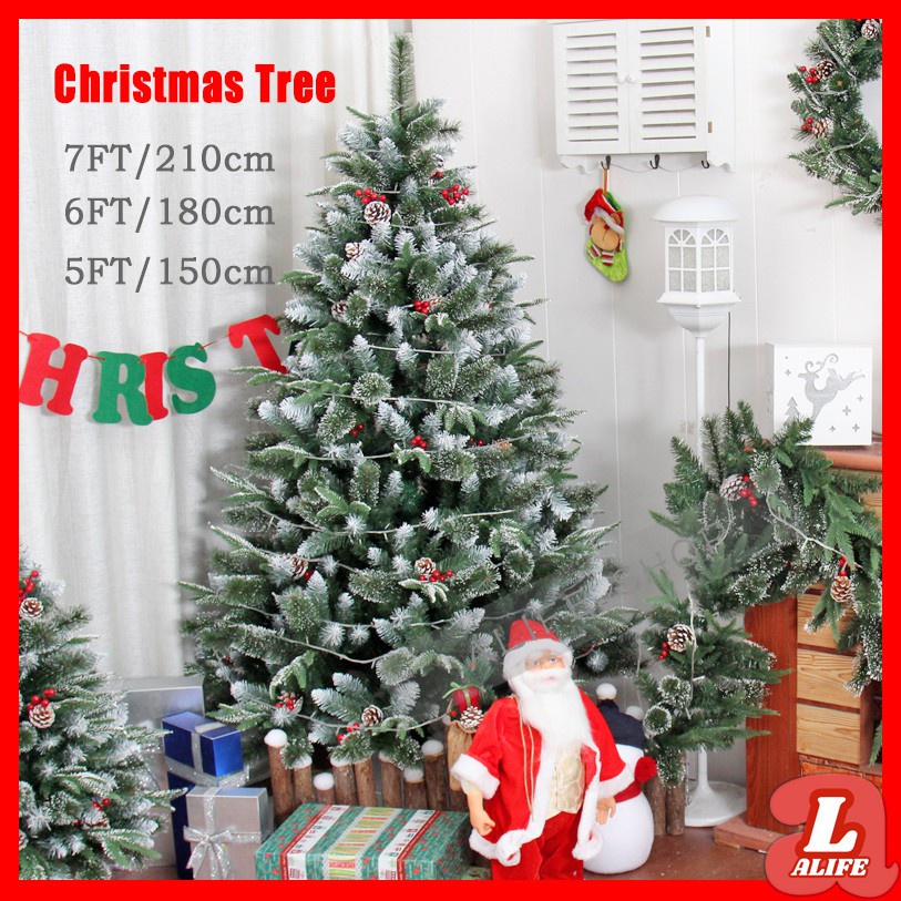 【Ready Stock】¤【5FT8FT】 high quality artificial Christmas tree with
