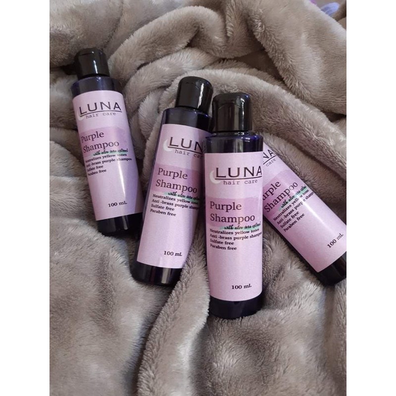 Luna Purple Shampoo and Conditioner Set (100mL) SPH Manila Shopee