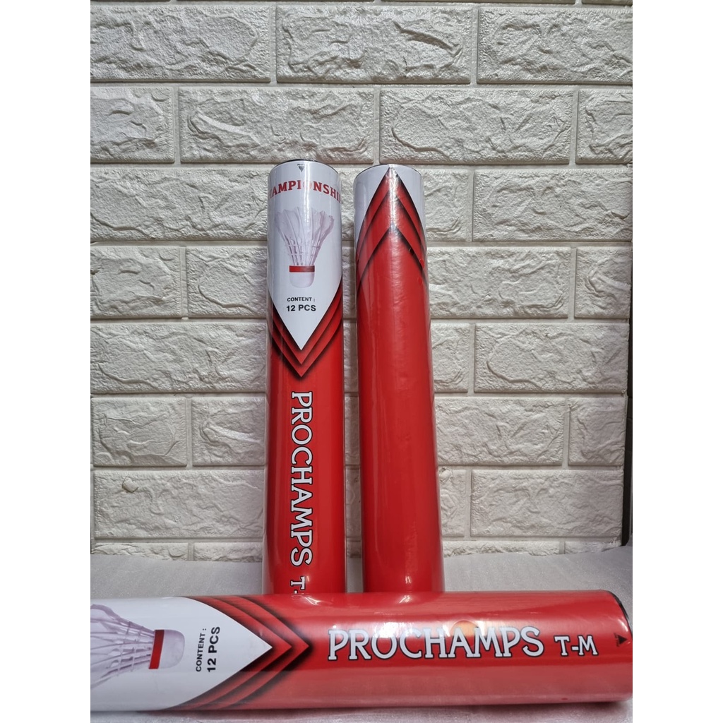 Shuttlecock PROCHAMPS 70 PC70 Red BADMINTON ORIGINAL | Shopee Philippines
