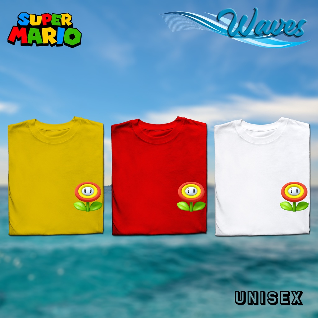 Fire Flower Power up V1 Super Mario and Luigi Brothers Logo Minimalist ...