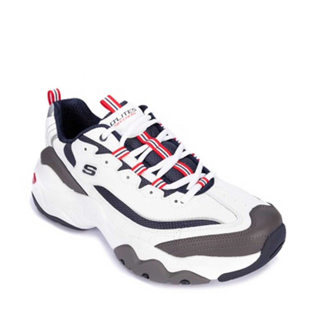 Skechers Men D Lites 3.0 Merriton White Navy Red Shopee