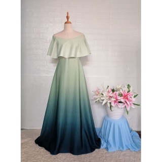 Ombre off shoulder dress sale