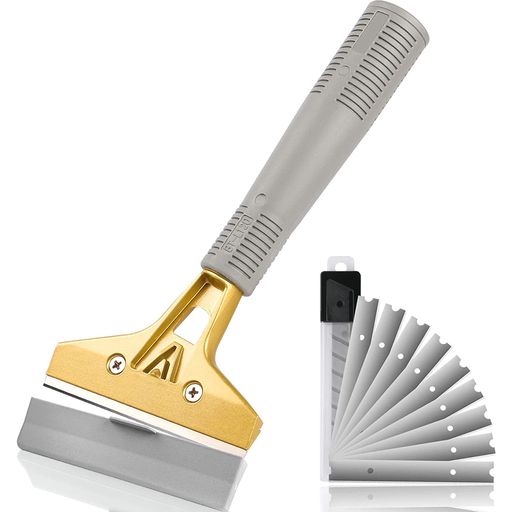 Razor Blade Scraper with 10Pcs Extra Metal Blades Multi-purpose Heavy ...