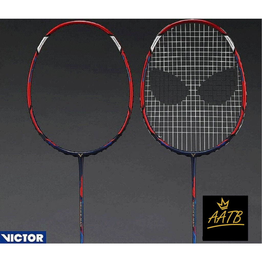 Victor Spider-Man Limited Edition Haute Red Badminton Racket (Free Grip ...