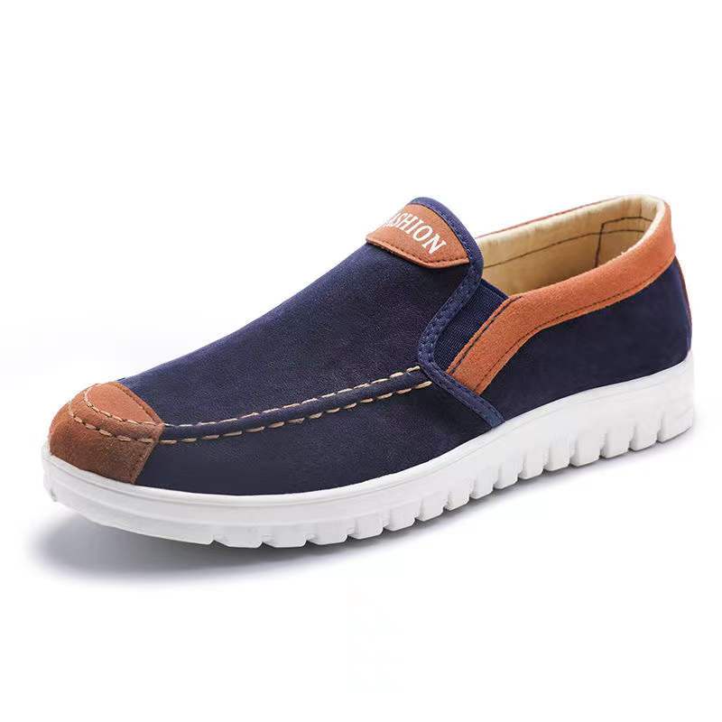 【HHS】New Men's Denim Made Casual Wear Rubber Shoes Canvas Shoes ...