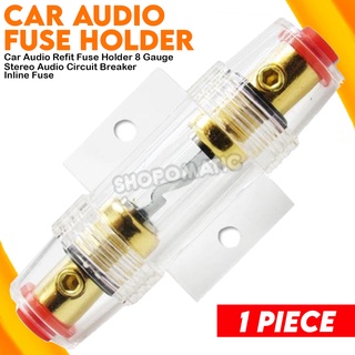 CAR STEREO AUDIO 12V CIRCUIT BREAKER FUSE INLINE FITS 4 8 GAUGE WIRE 50 AMP