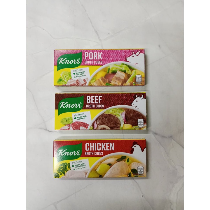 KNORR BROTH CUBES (BEEF/CHICKEN/PORK 120g) Shopee Philippines