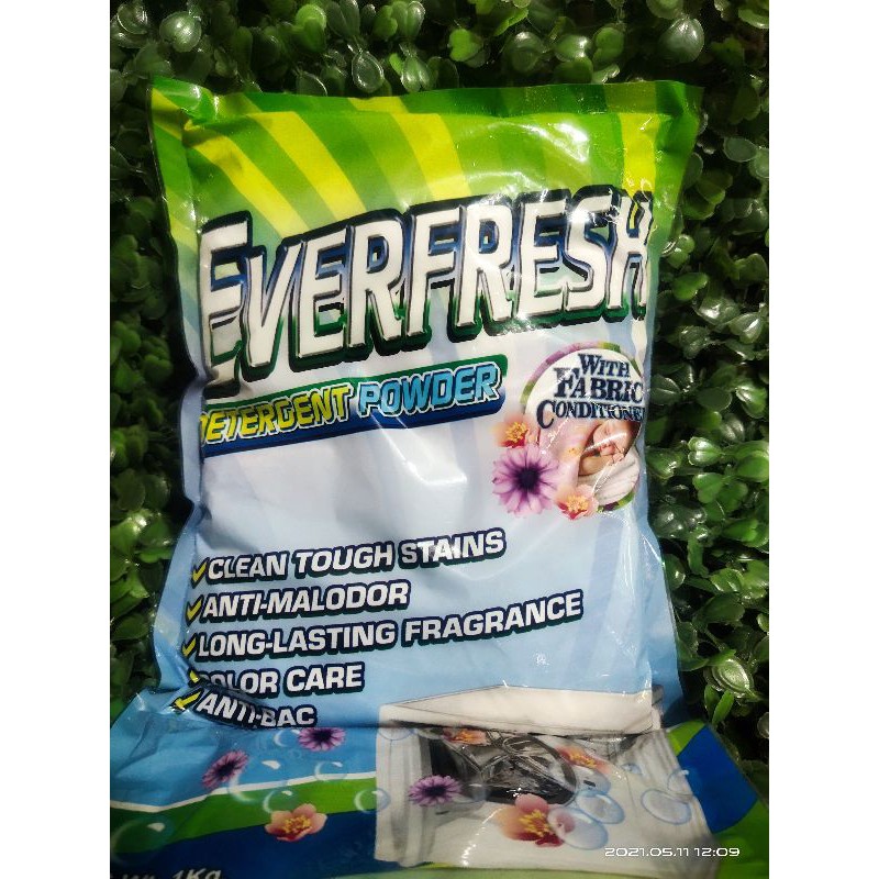 EVERFRESH DETERGENT POWDER WITH FABRIC CONDITIONER 1KILO | Shopee ...