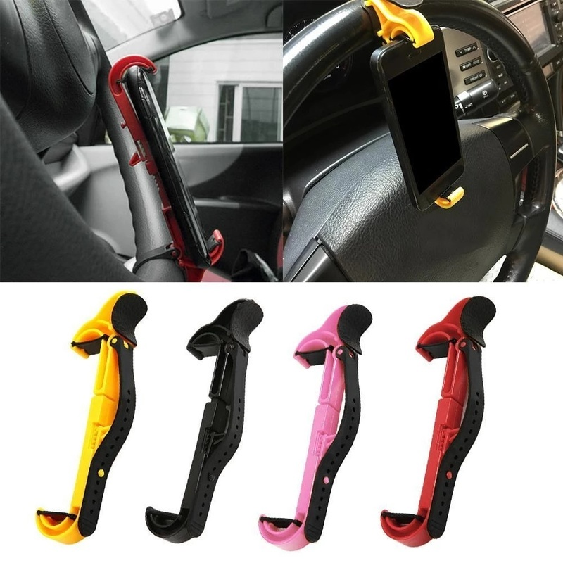 Universal Car Steering Wheel Phone Holder / Bicycle Handlebars for