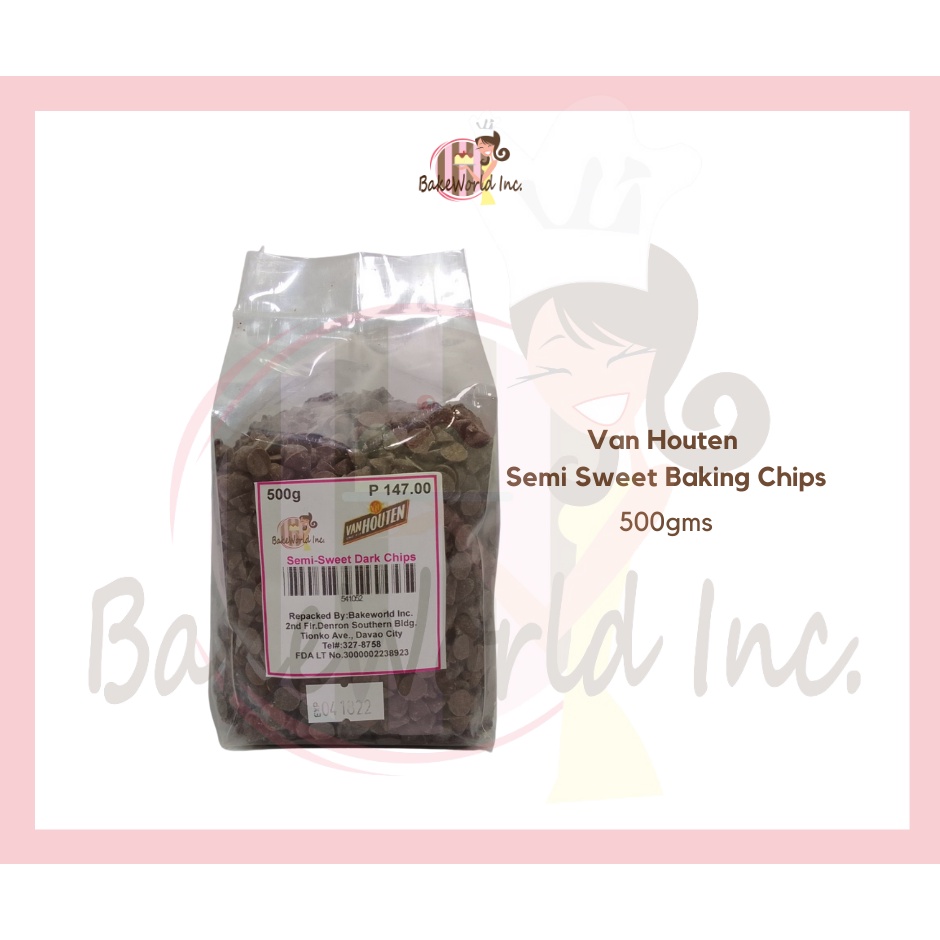 Van Houten Semi Sweet Baking Chips Kg Gms Shopee Philippines