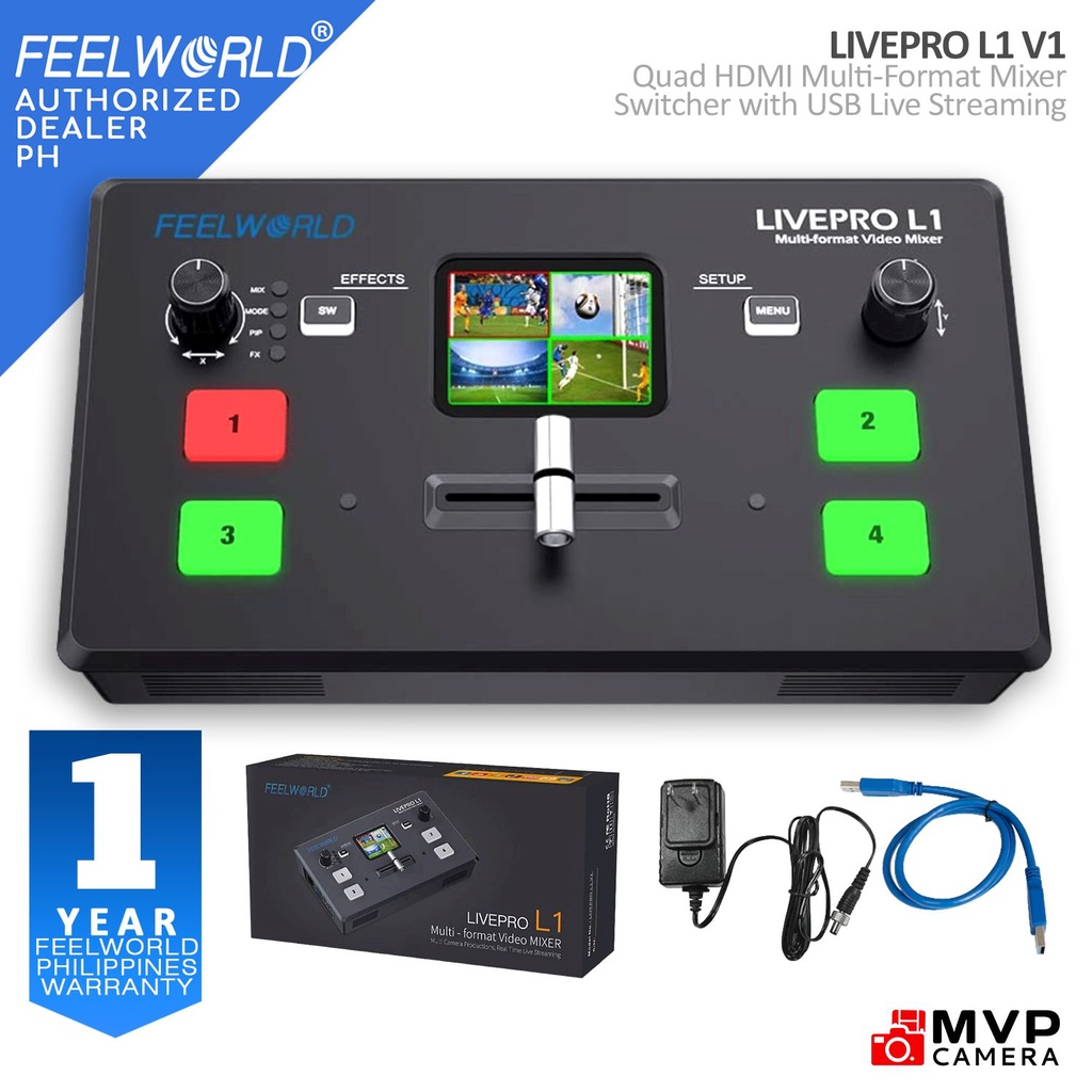 FeelWorld Livepro L1 LIVE PRO L1 V1 Quad HDMI Multi-Format Mixer