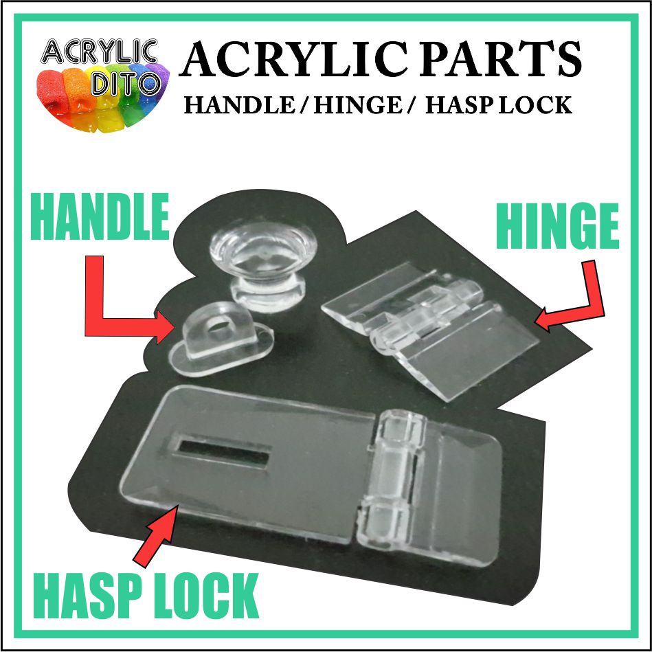 LC LICTOP Plastic Lock Hasp Acrylic Mini Buckle Latch Transparent Hinge