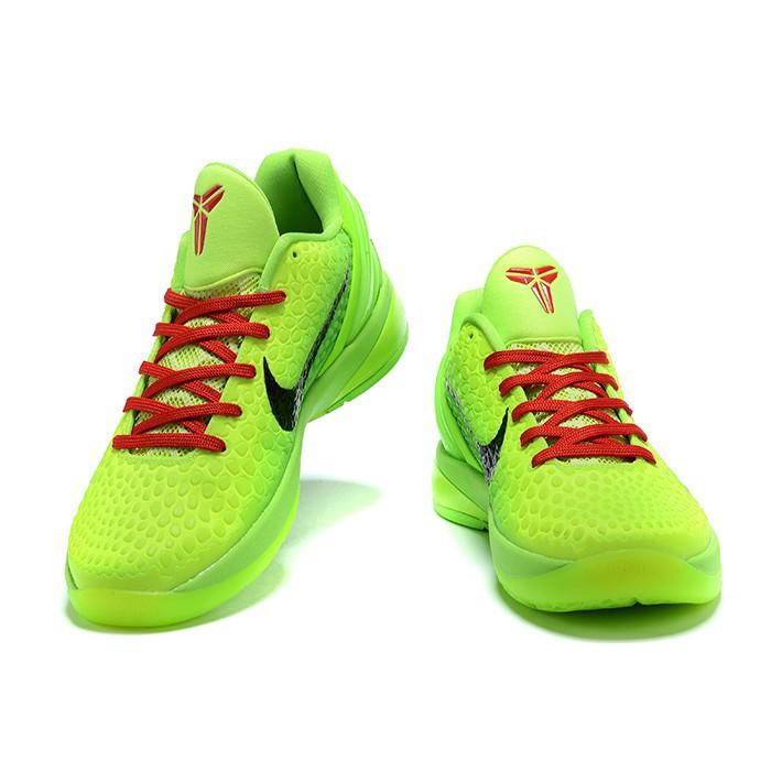 Nike zoom kobe 6 hotsell grinch mens volt/black-green apple-crimson