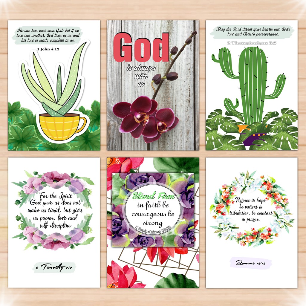 Bible Verse Wall Decor Laminated A4 size Part 2 DreH Shopee Philippines