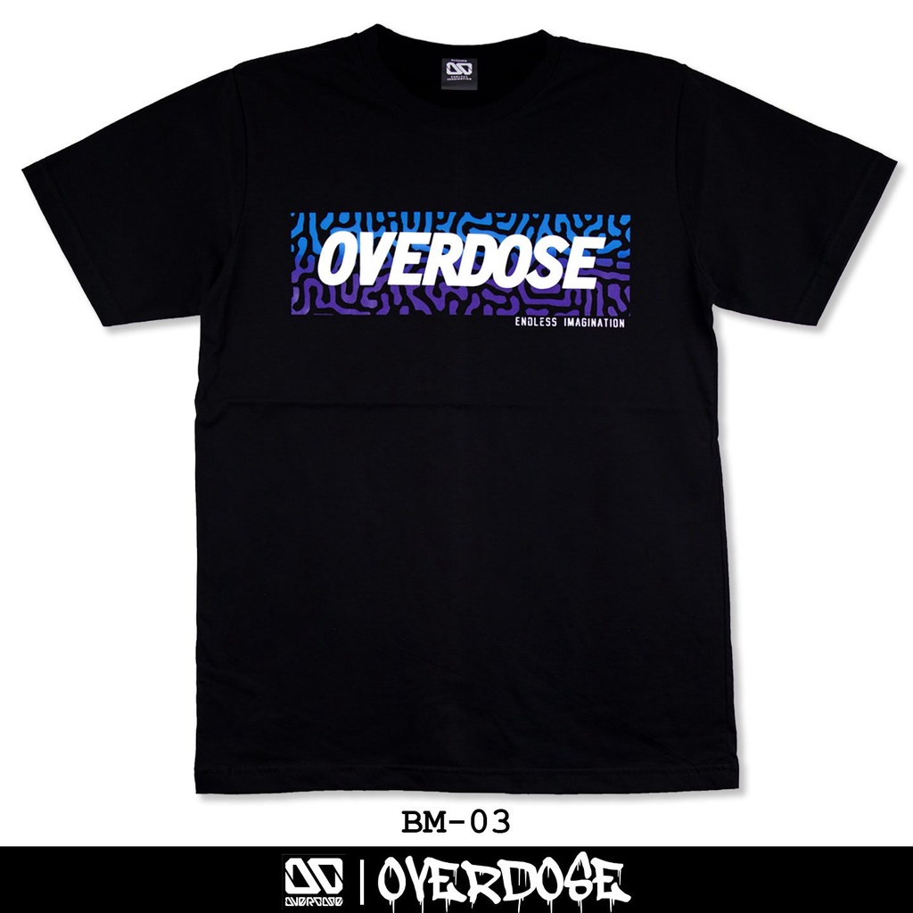 Overdose T-shirt Black Code BM-03 (Ovedose) | Shopee Philippines