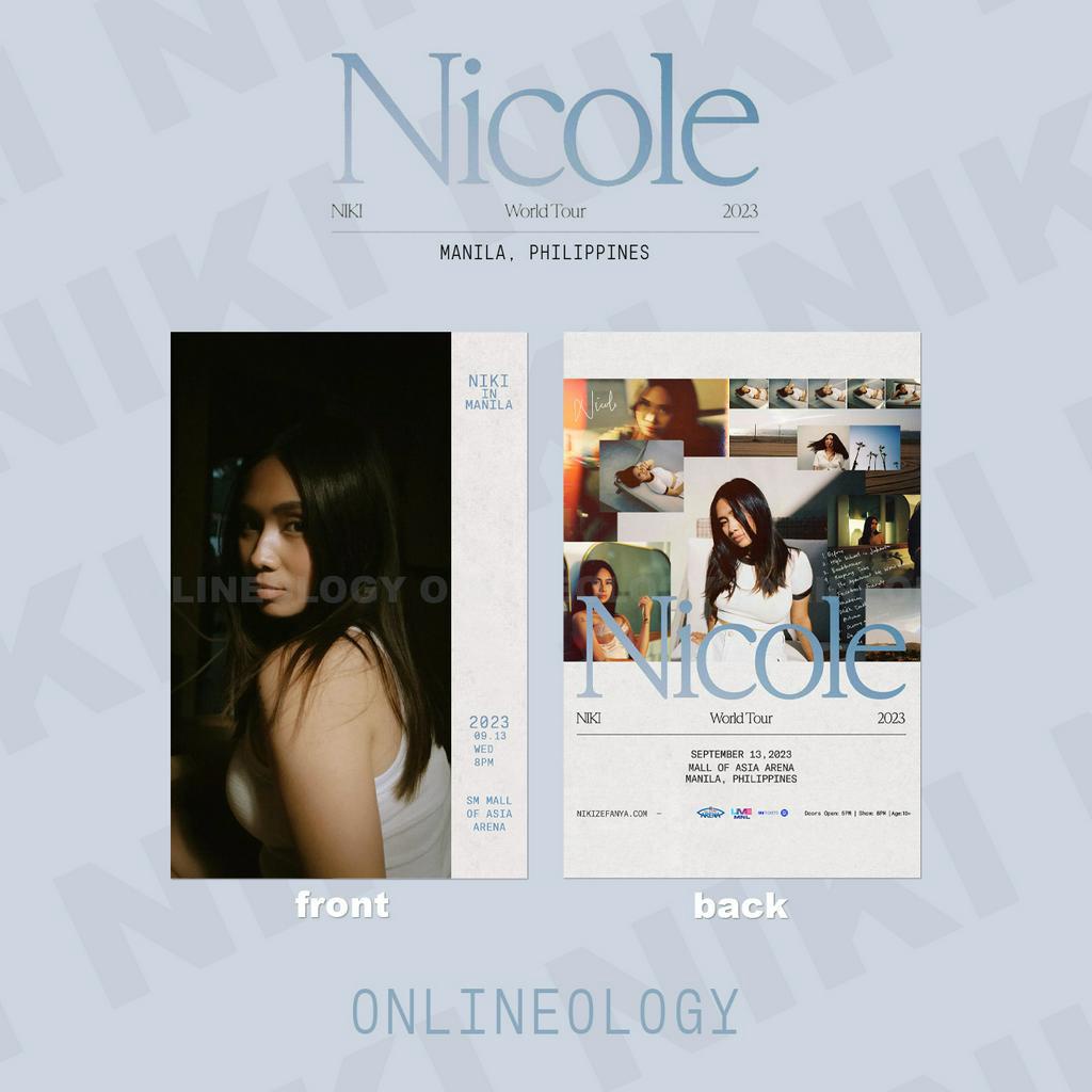 NIKI Nicole World Tour Ticket Envelope or Holder [LAMINATED] Shopee