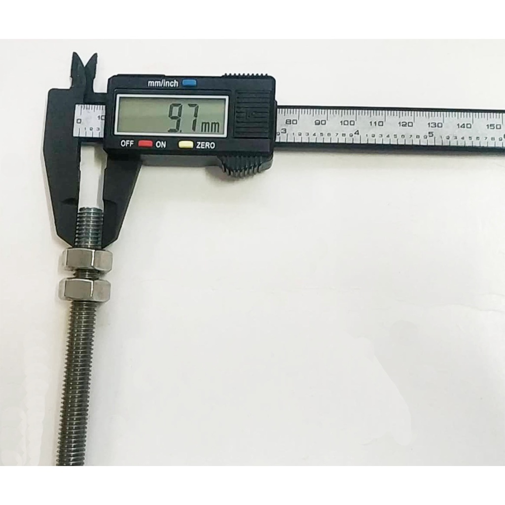 SS THREADED ROD 10MM X 1/2 METER WITH 2 PIECES NUT ( STAINLESS STEEL
