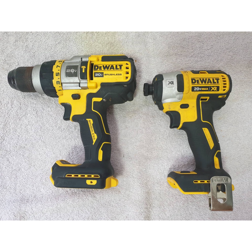 dewalt hammer drill (dcd999 flexvolt advantge) with impact drill (1/4