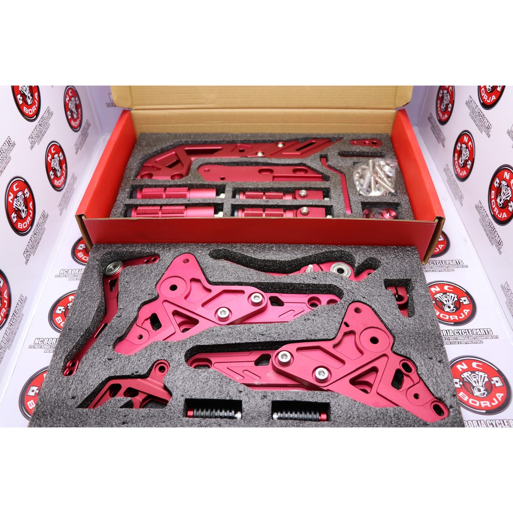 RACING BOY FOOT REST FULL S3 RED RAIDER150 | Shopee Philippines