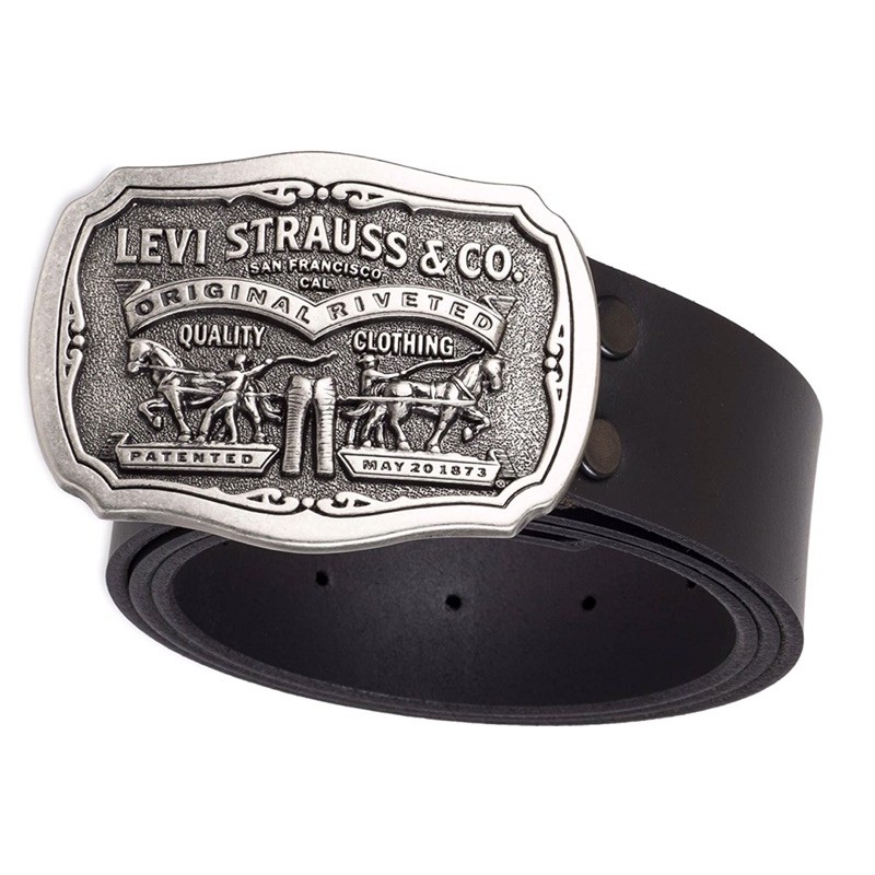 Levi's mens Leather Belt With Plaque Buckle : : Clothing, Shoes &  Accessories