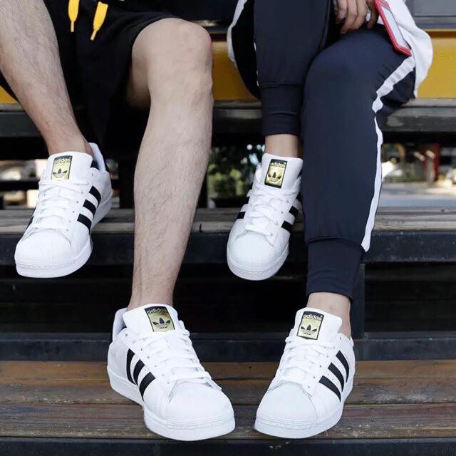 Couple shoes store adidas white