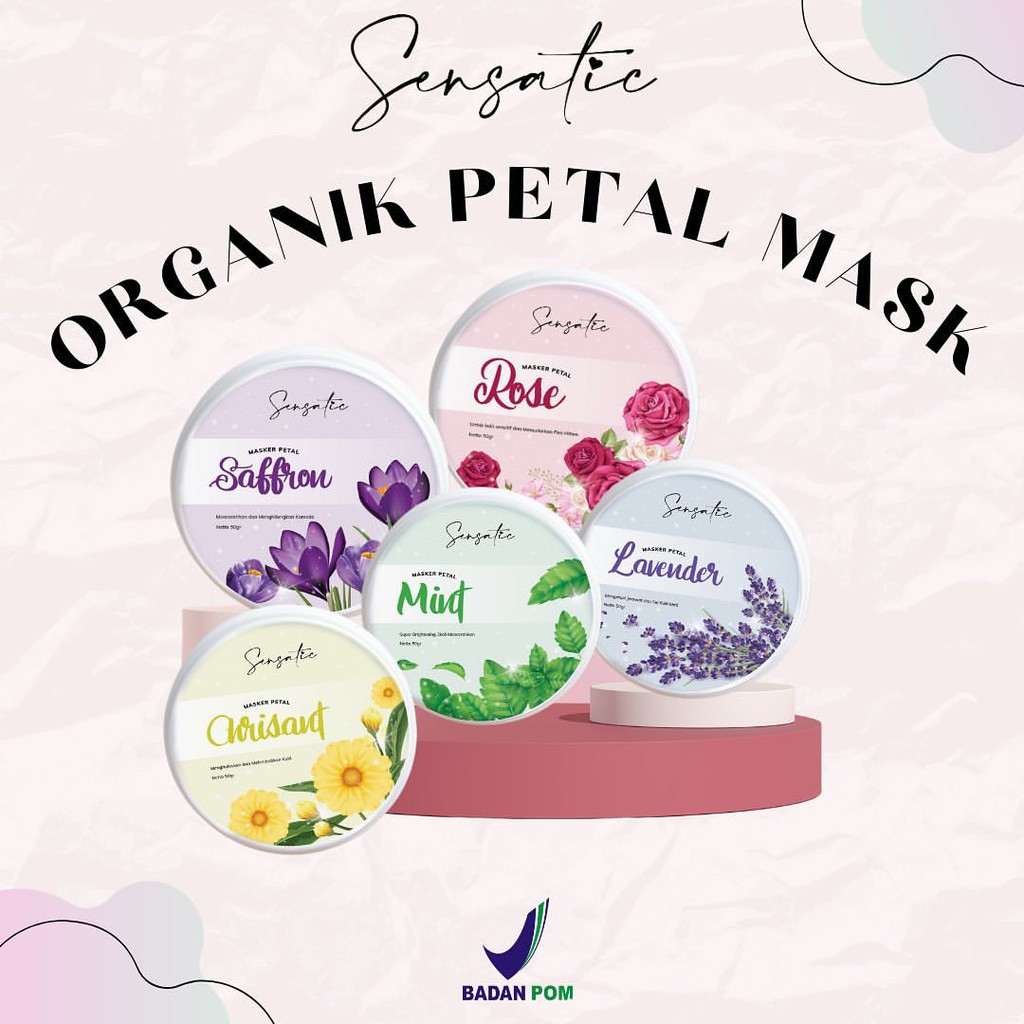 (READY Stock) Sensatic Organic Petal Mask By Andglow/Andglow Petal Mask ...