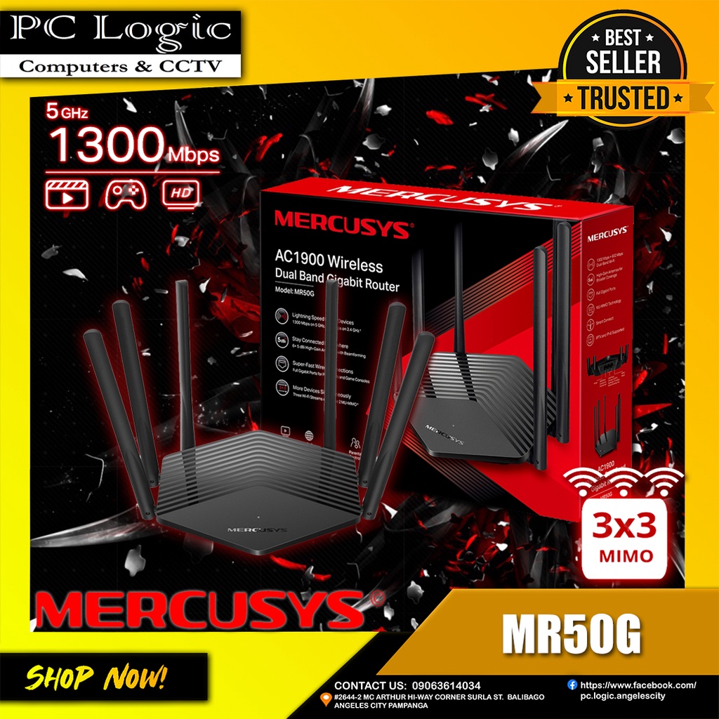 MR50G AC1900 Dual Band Wifi Gigabit Router | Shopee Philippines