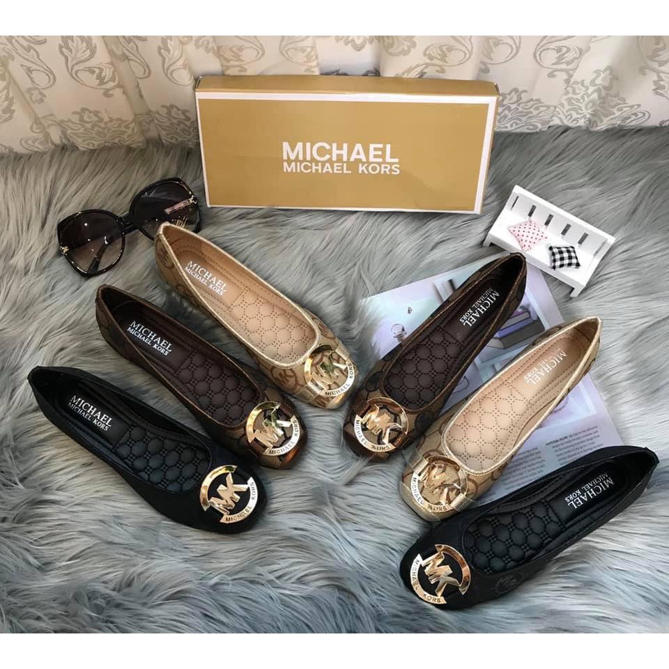 Korea Made MK Ballet Flat Shoes Add one size bigger Shopee