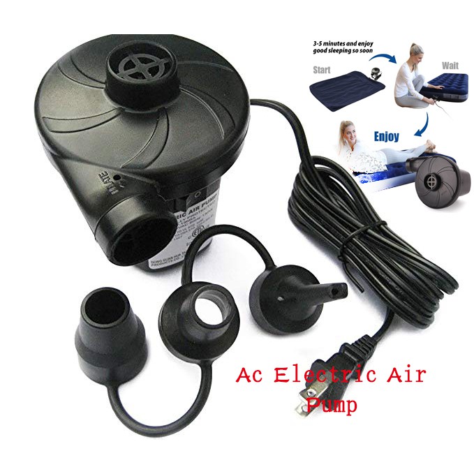 Electric Air Pump Home Inflate Deflate For Air Mattress Swimming Pool Air Bed Shopee Philippines 5464