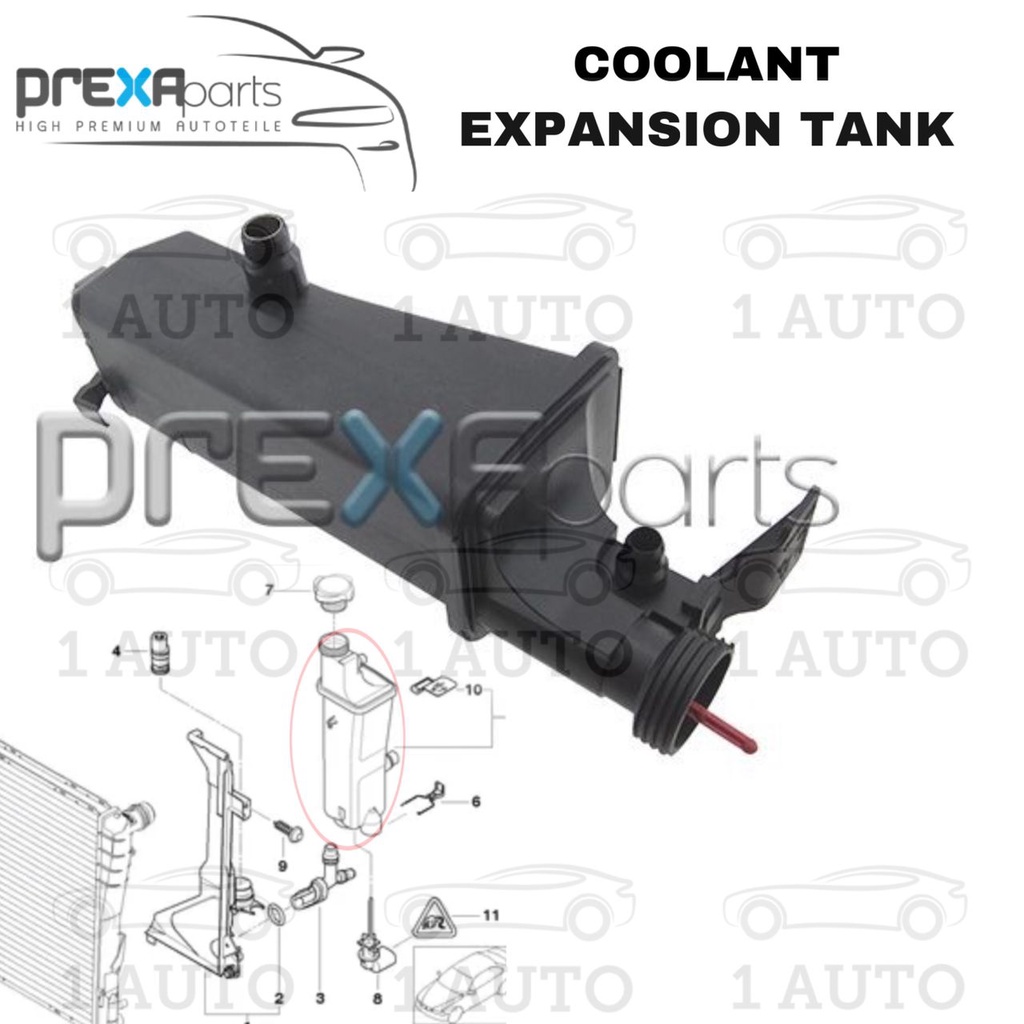 PREXA GERMANY COOLANT EXPANSION TANK BMW E46 318i N42 N46 ENGINE 320i