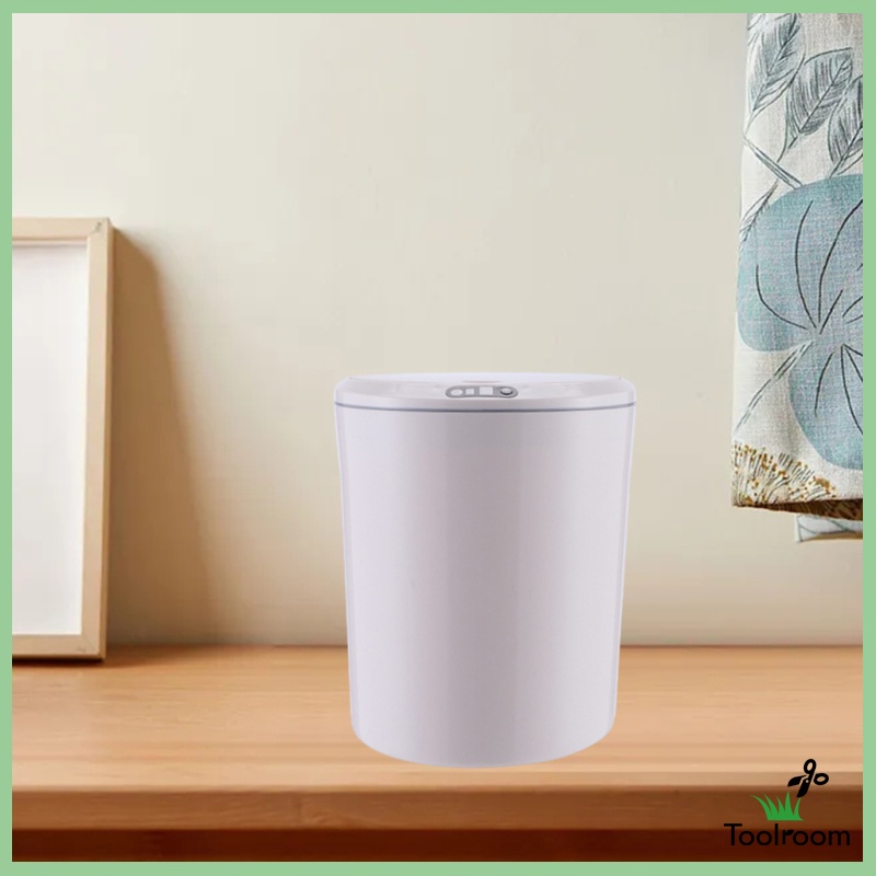 Toolroom 3/5L Sensor Trash Can, Plastic Small Waste Bin for Bathroom