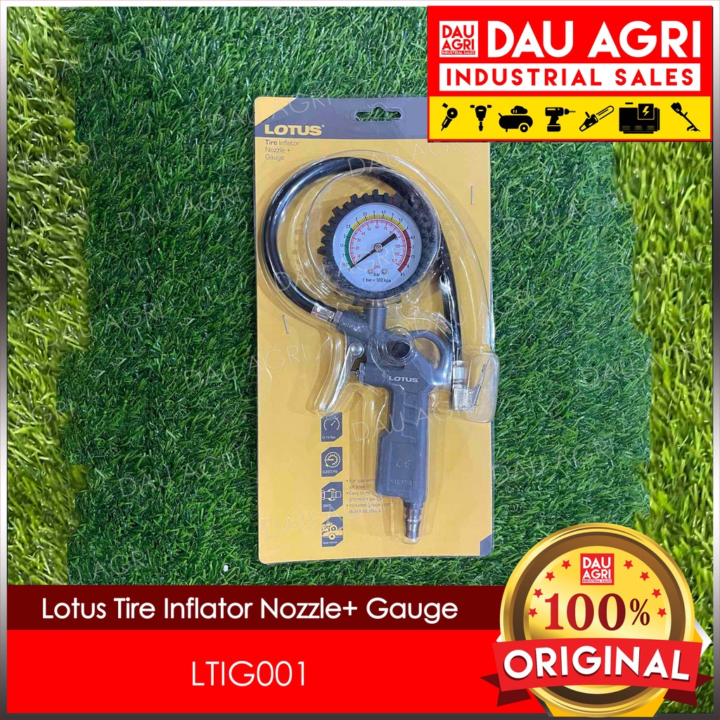Lotus Tire Inflator Nozzle+ Gauge LTIG001 Shopee Philippines